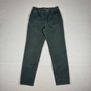 Vintage Wrangler Women's Tapered Jeans Size 10 Dark Green High Rise‎ 90s Denim